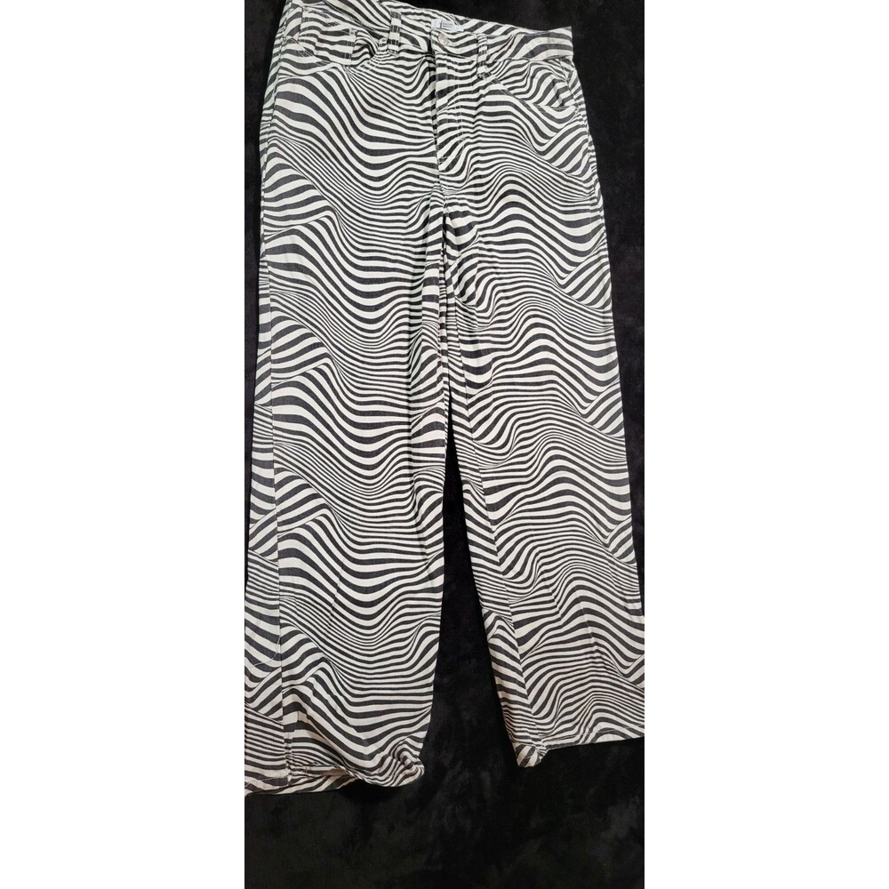 Woman's Forever 21 Wide Leg Zebra Print Pants Size 30